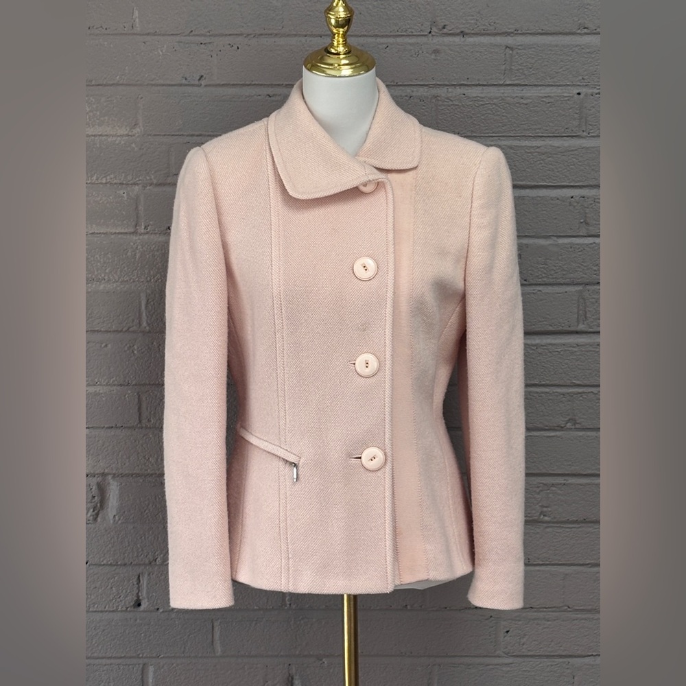 Carlisle Vintage Peachy Pink Wool -Silk blend Jacket 6
